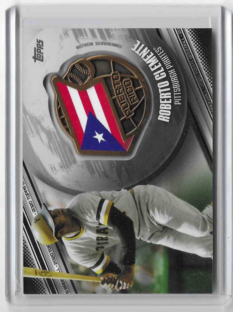 2020 Topps Global Game Medallion GGM-RC Roberto Clemente Black